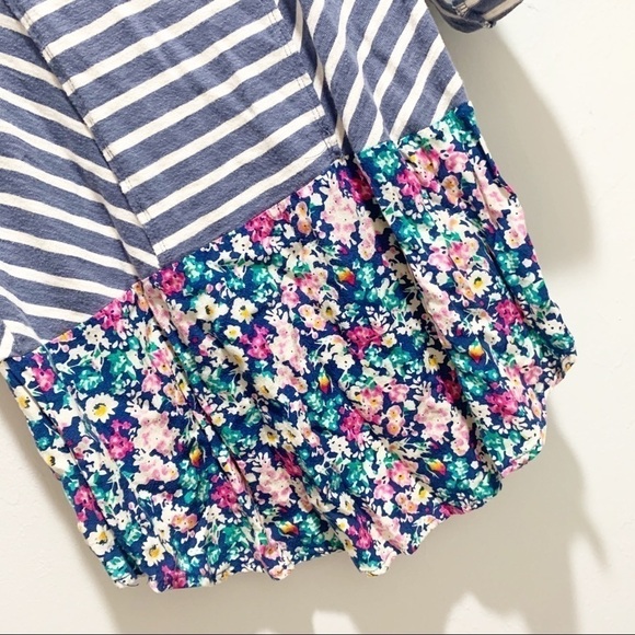 POSTMARK ANTHROPOLOGIE Striped Floral Tunic PEPLUM - Picture 7 of 10